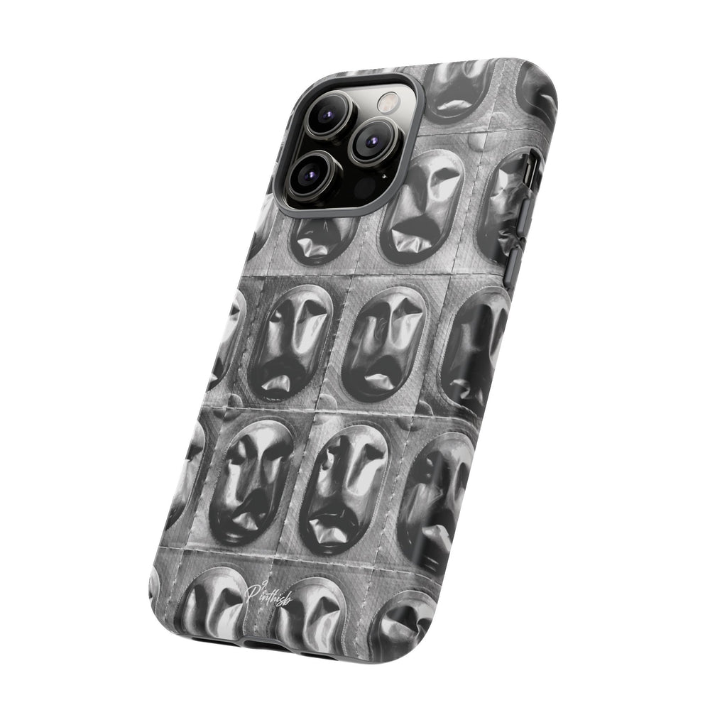 Metallic Mask Grid Tough Case