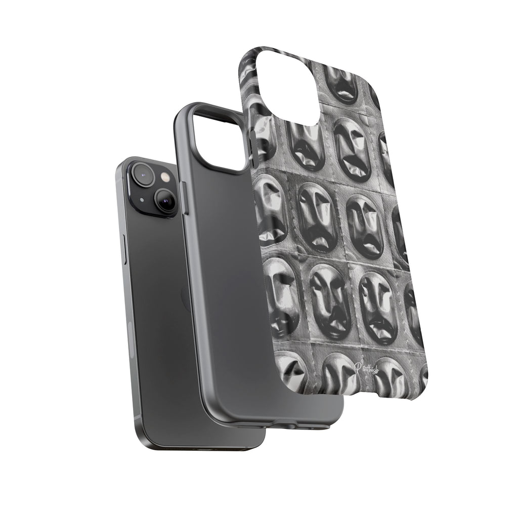 Metallic Mask Grid Tough Case