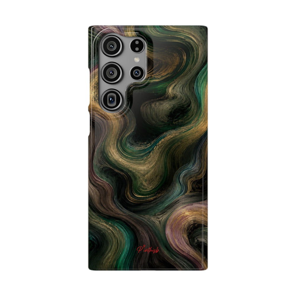 Marbled Forest Snap Phone Case