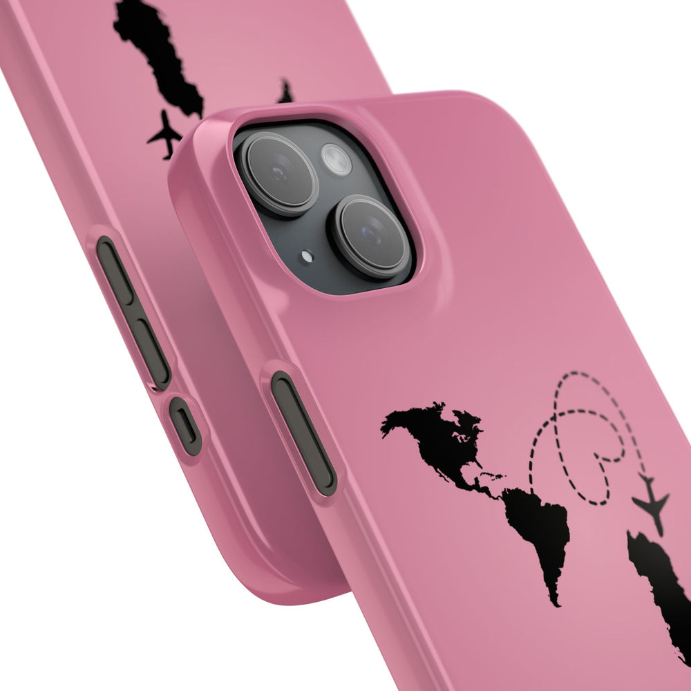 America to Albania Pink Snap Phone Case
