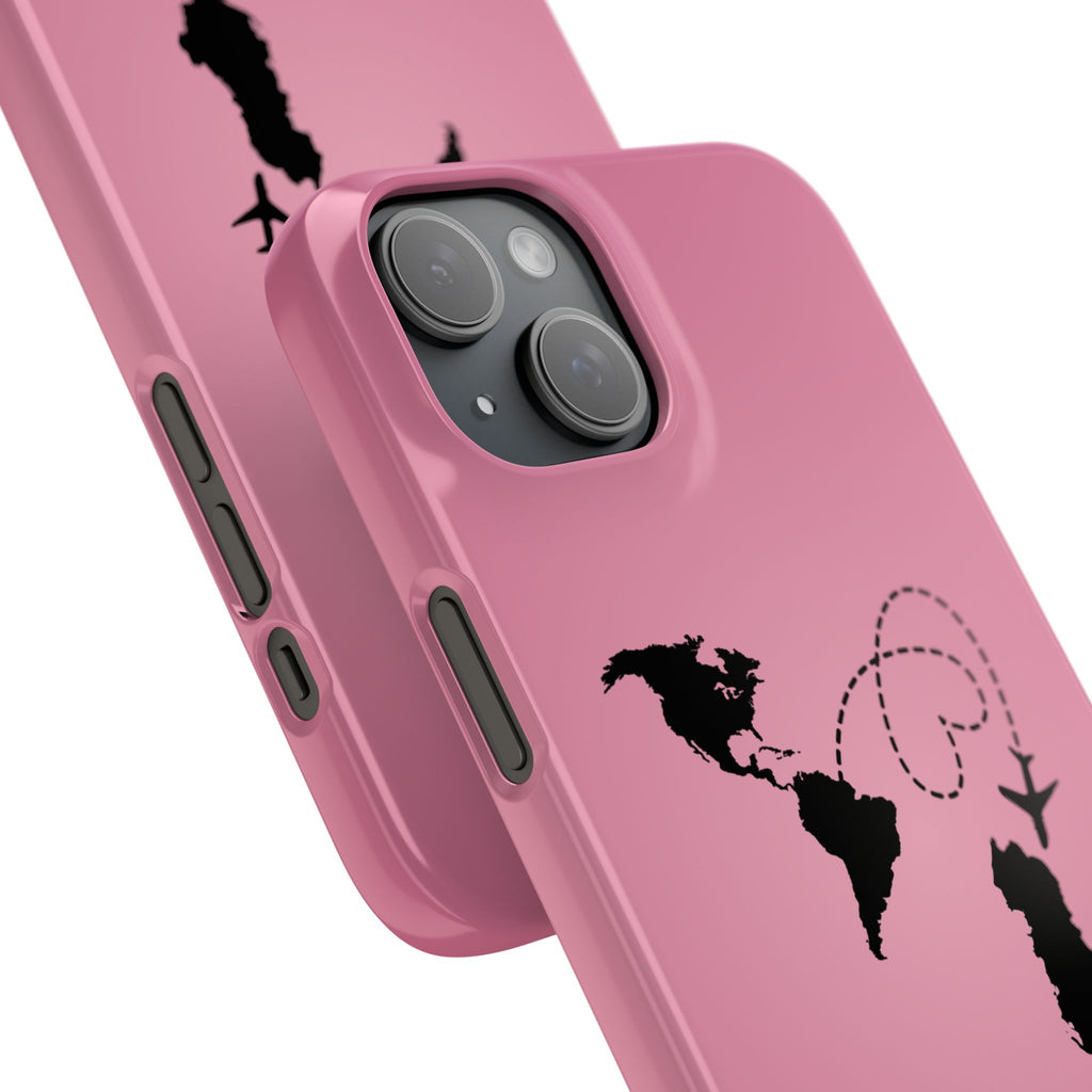 America to Albania Pink Snap Phone Case