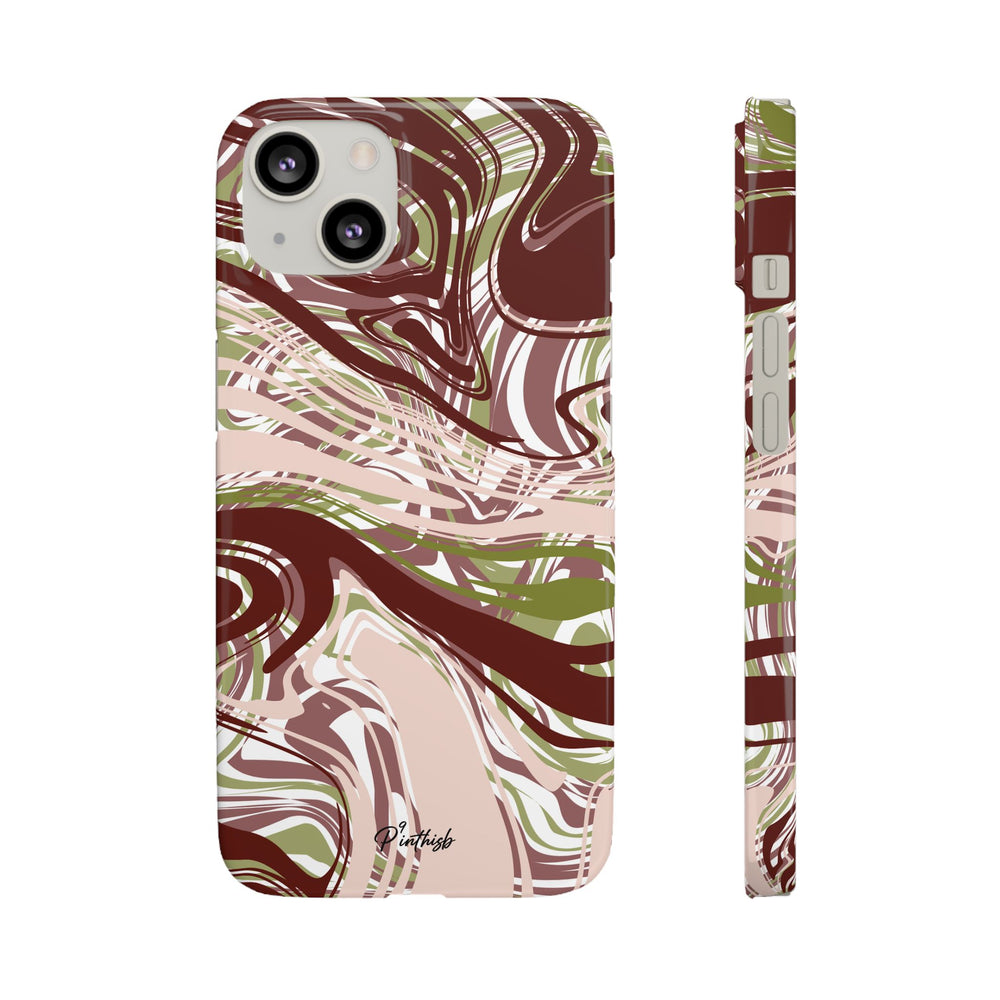 Abstract Marbled Snap Phone Case
