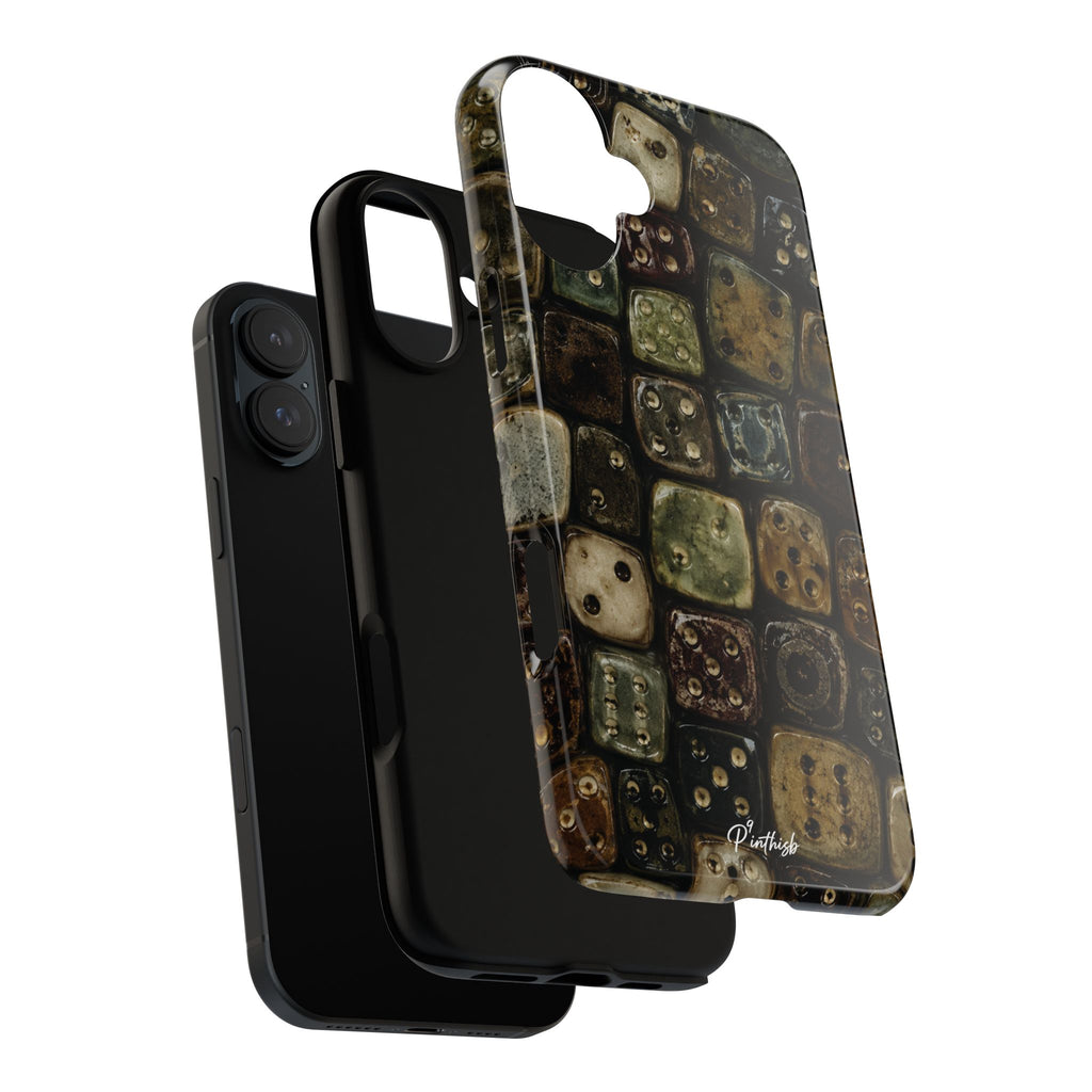 Vintage Dice Tile Phone Case