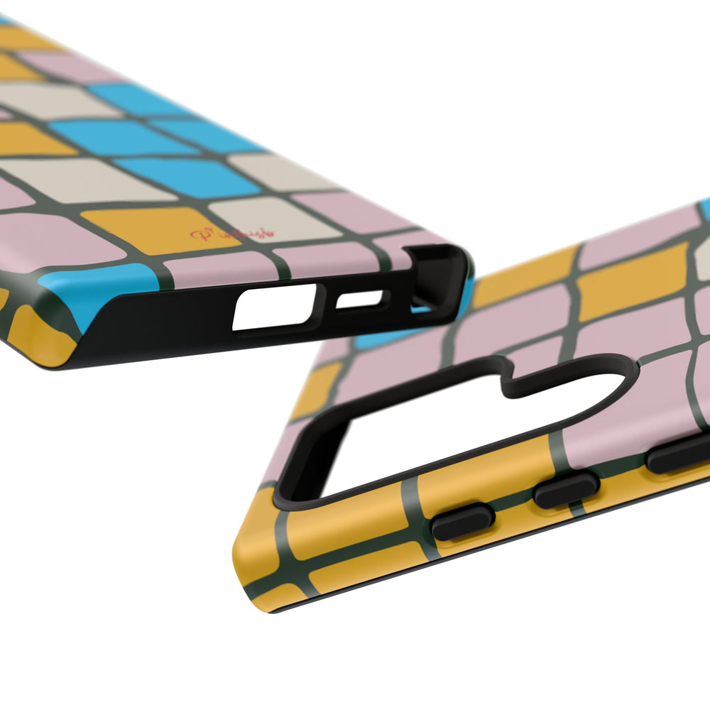 Color Grid Tough Phone Case