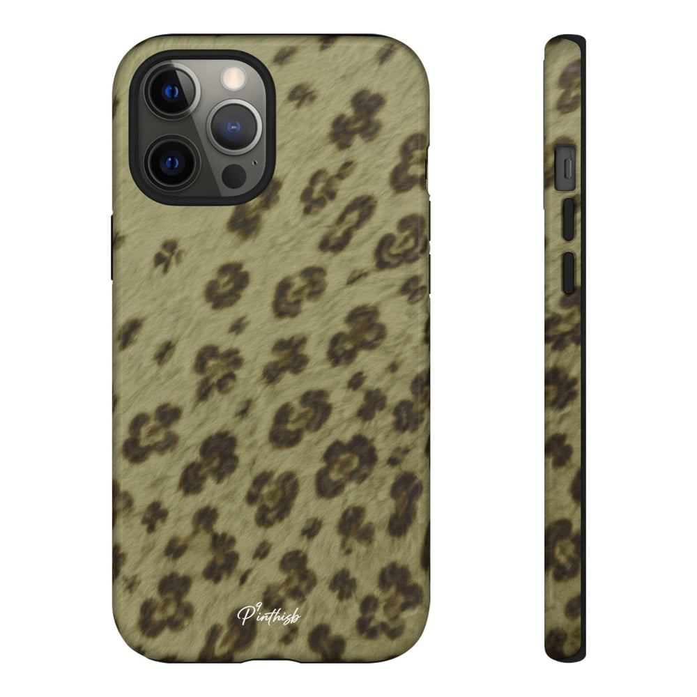 Olive Leopard Print Tough Case