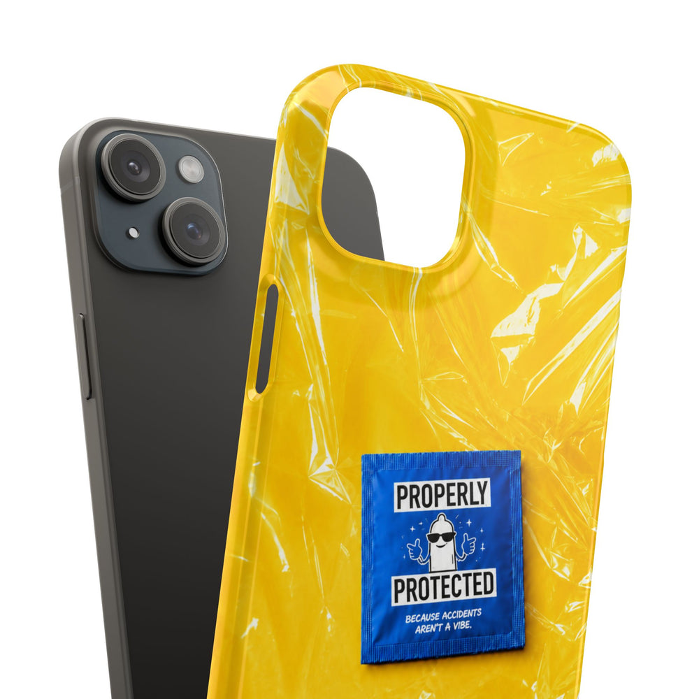 "Properly Protected" Graphic Snap Phone Case