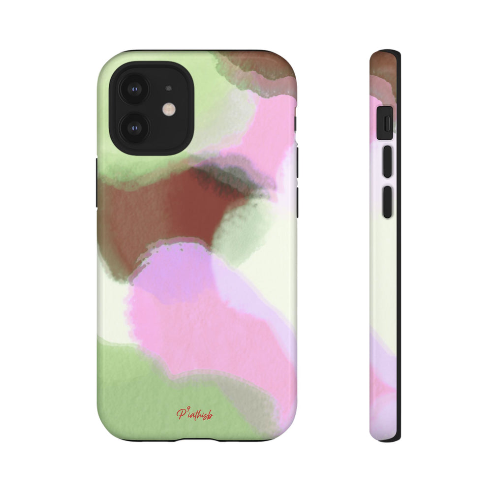 Abstract Pastel Camouflage Tough Phone Case
