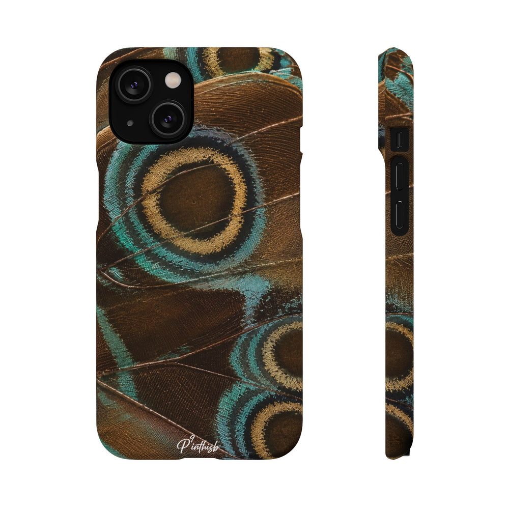 Peacock Feather Pattern Snap Case