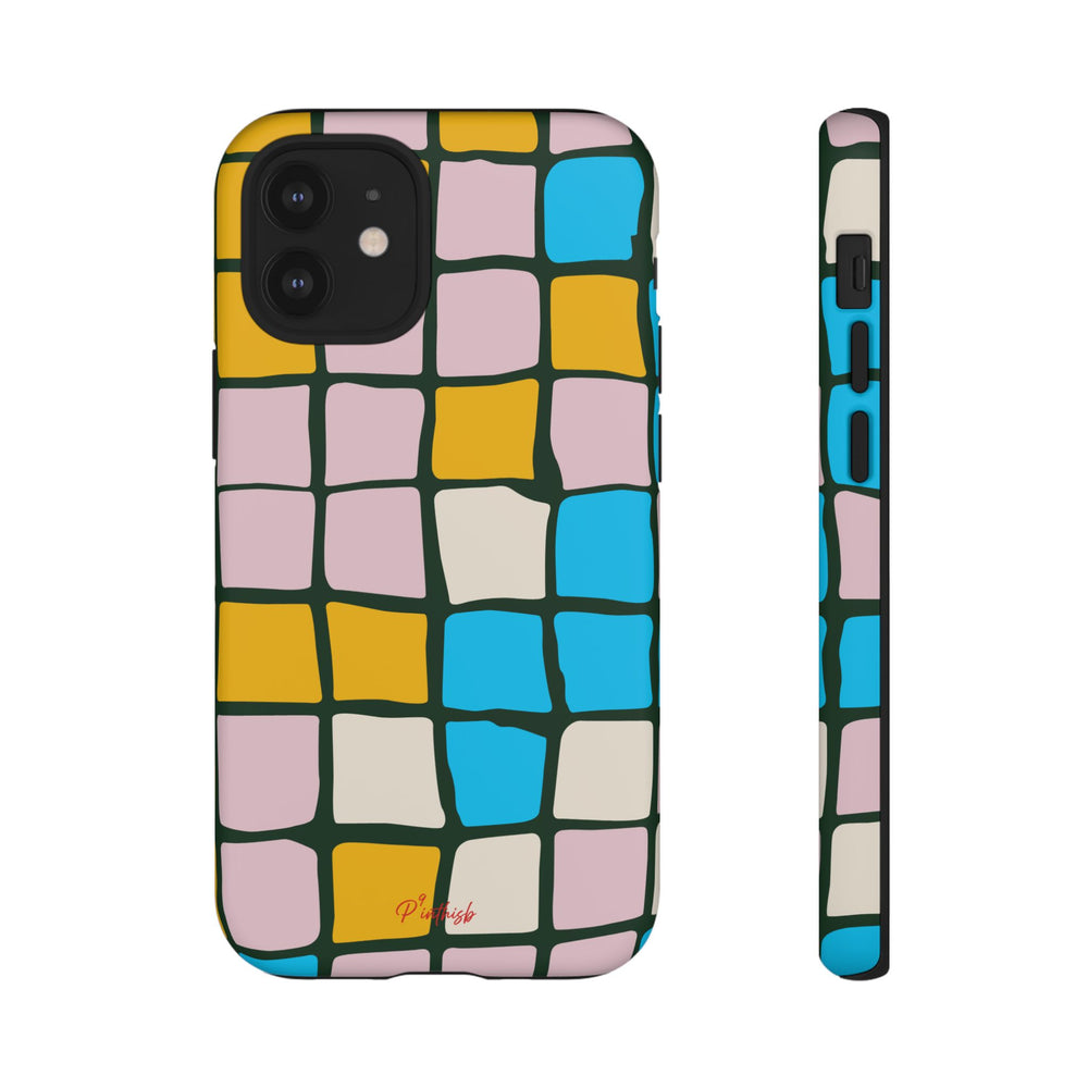 Color Grid Tough Phone Case