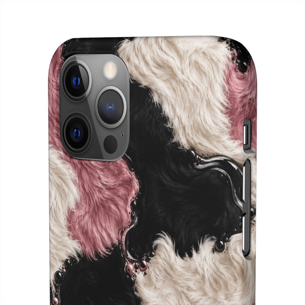Cow Print Swirl Snap Case