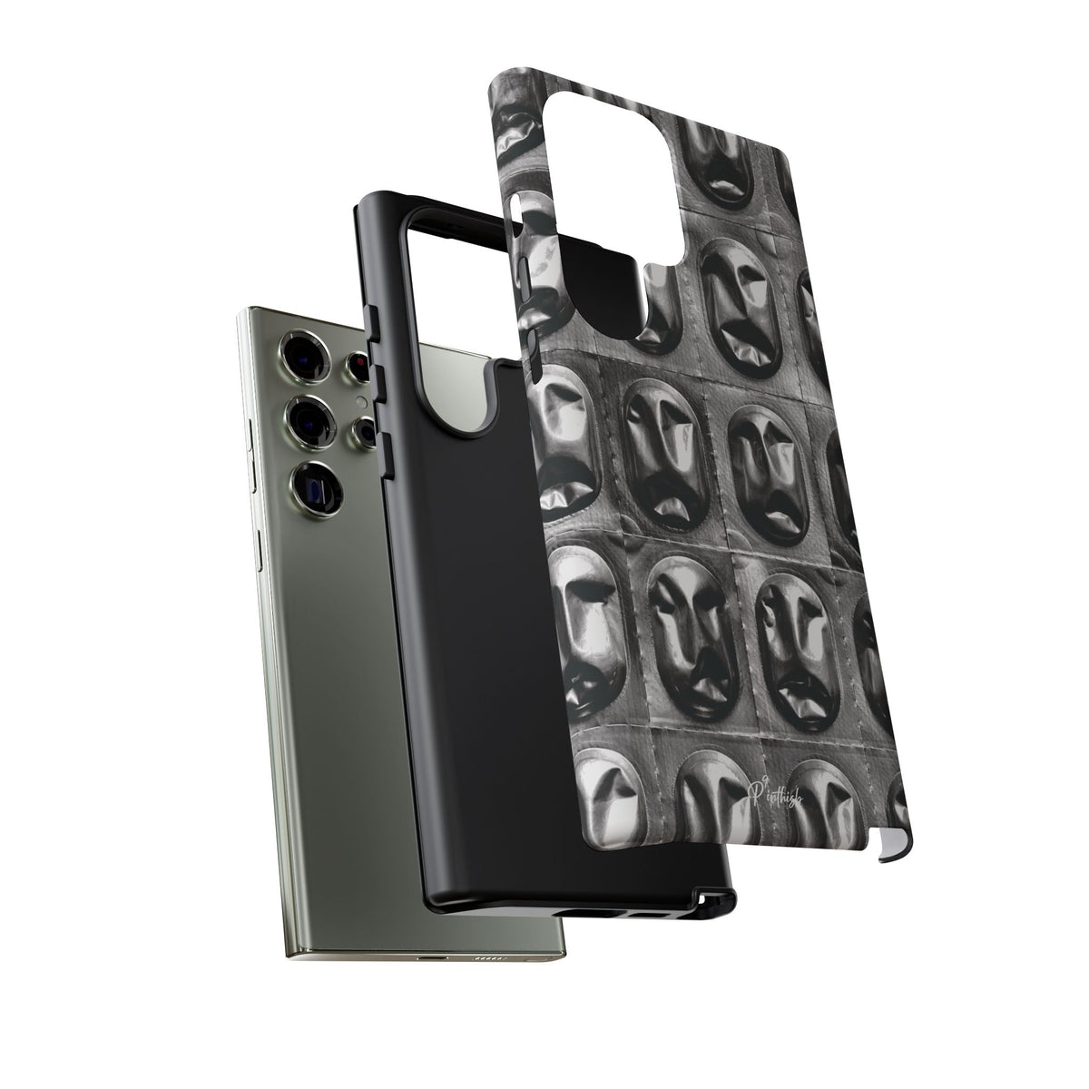 Metallic Mask Grid Tough Case