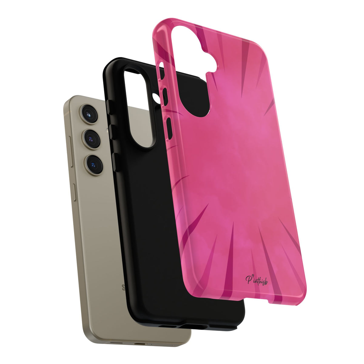 Pink Burst Tough Phone Case