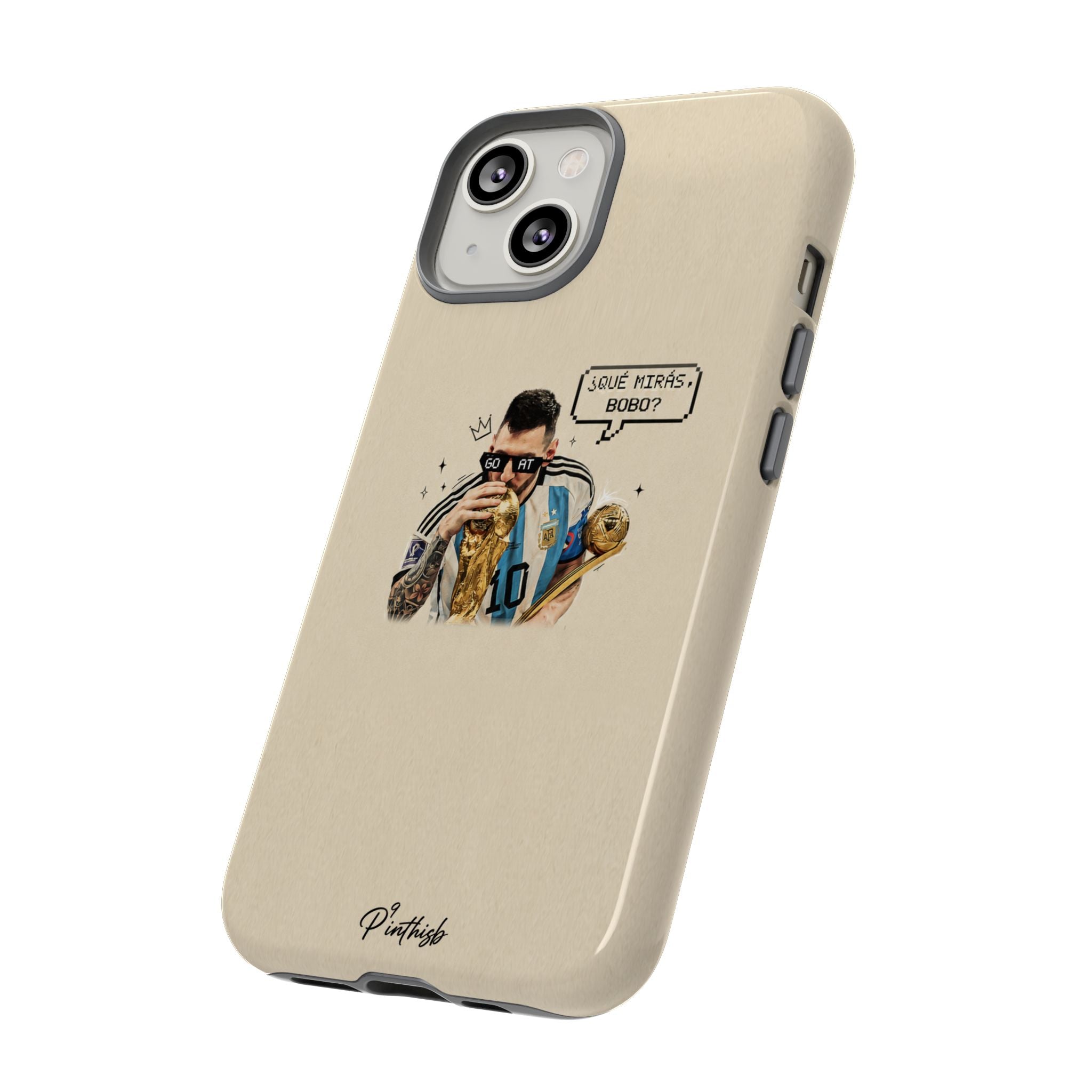"G.O.A.T" Messi Tough Phone Case