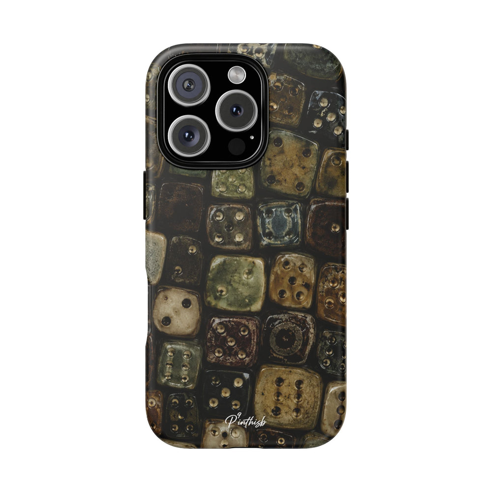 Vintage Dice Tile Phone Case