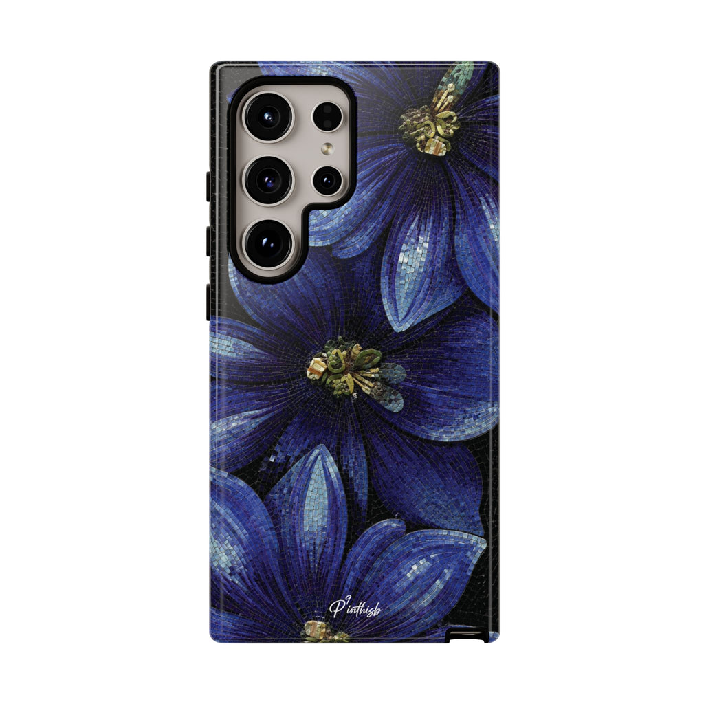 Blue Floral Tough Case