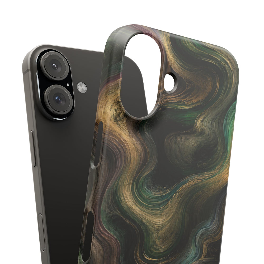 Marbled Forest Snap Phone Case