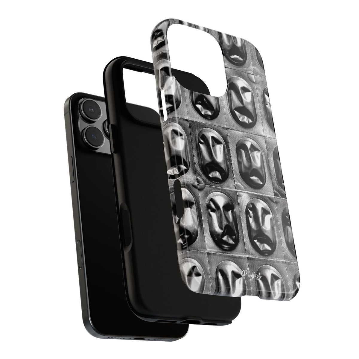 Metallic Mask Grid Tough Case