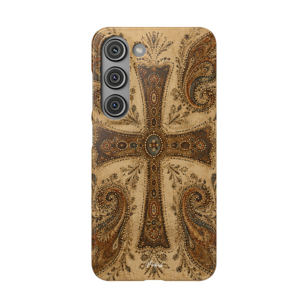 Cross Paisley Snap Case