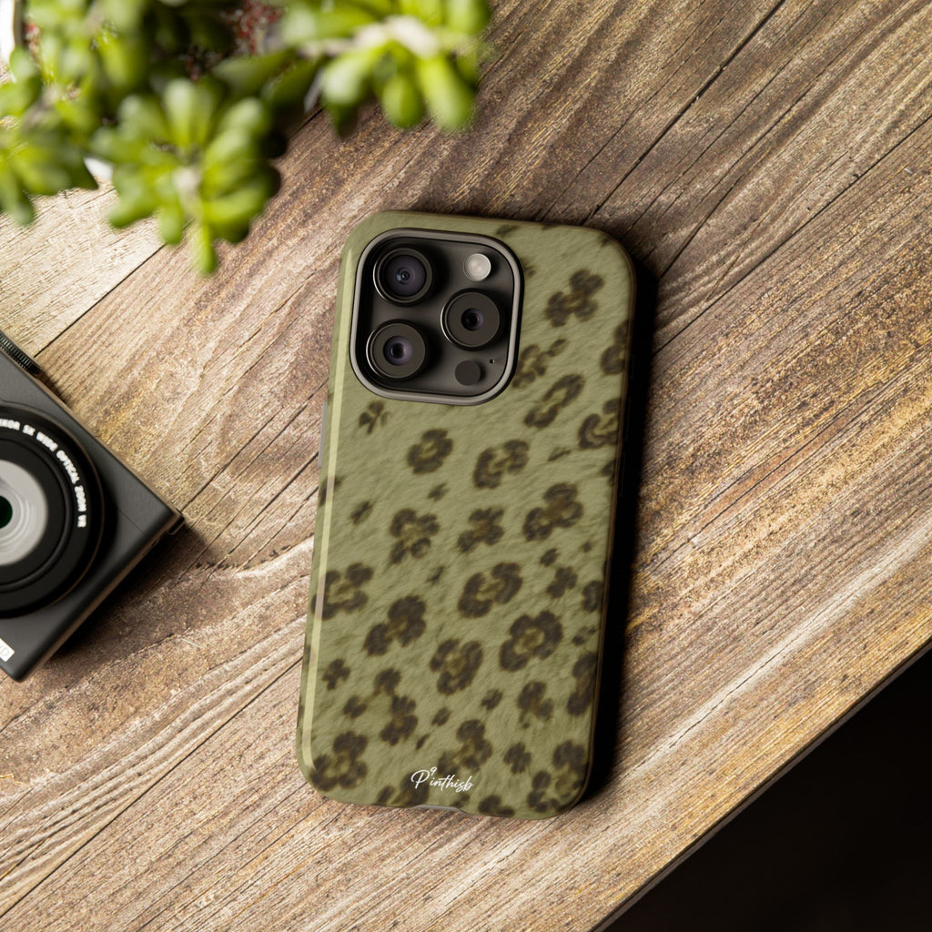 Olive Leopard Print Tough Case