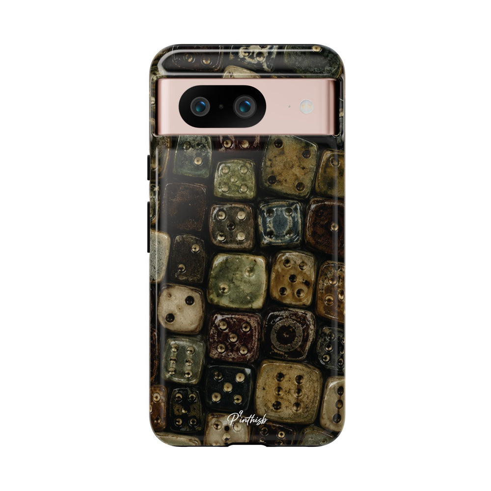 Vintage Dice Tile Phone Case