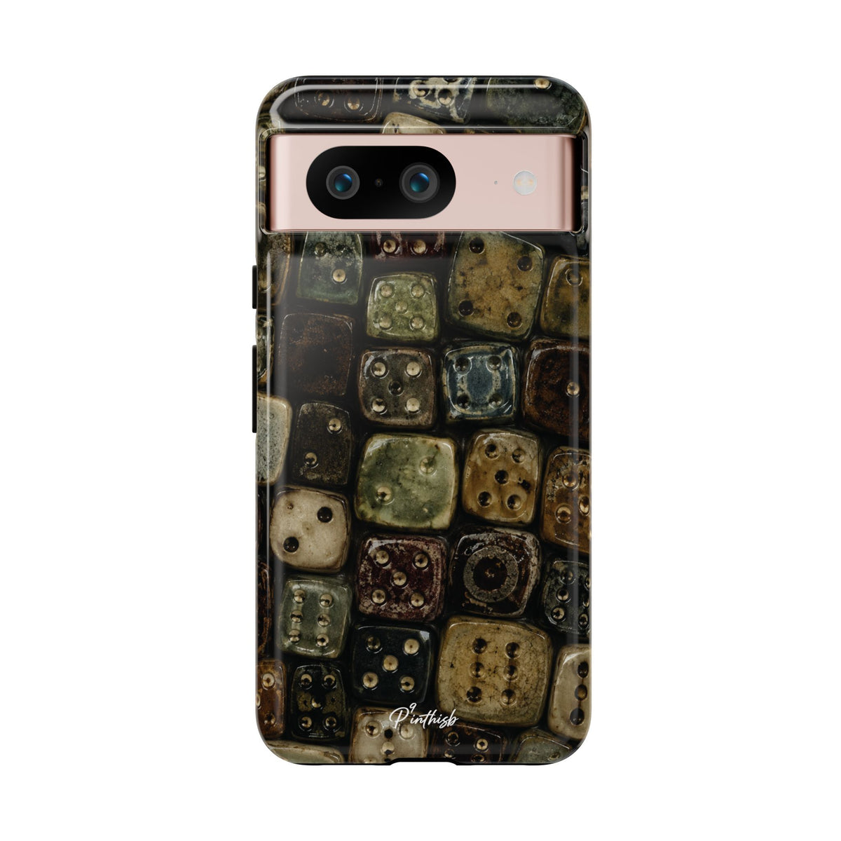 Vintage Dice Tile Phone Case
