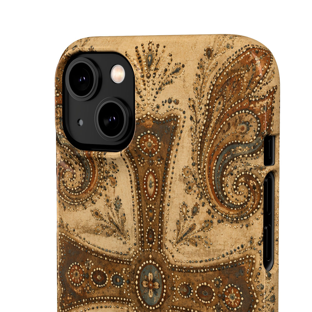 Cross Paisley Snap Case