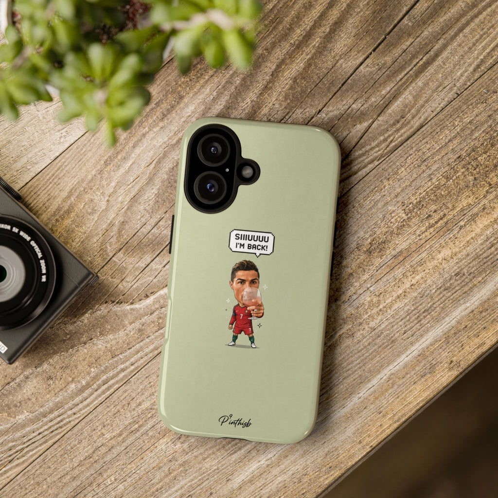 "SIIUUU, I'M BACK" CR7 Tough Phone Case