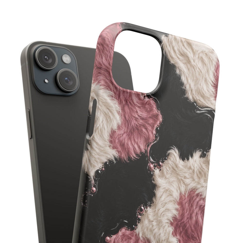 Cow Print Swirl Snap Case