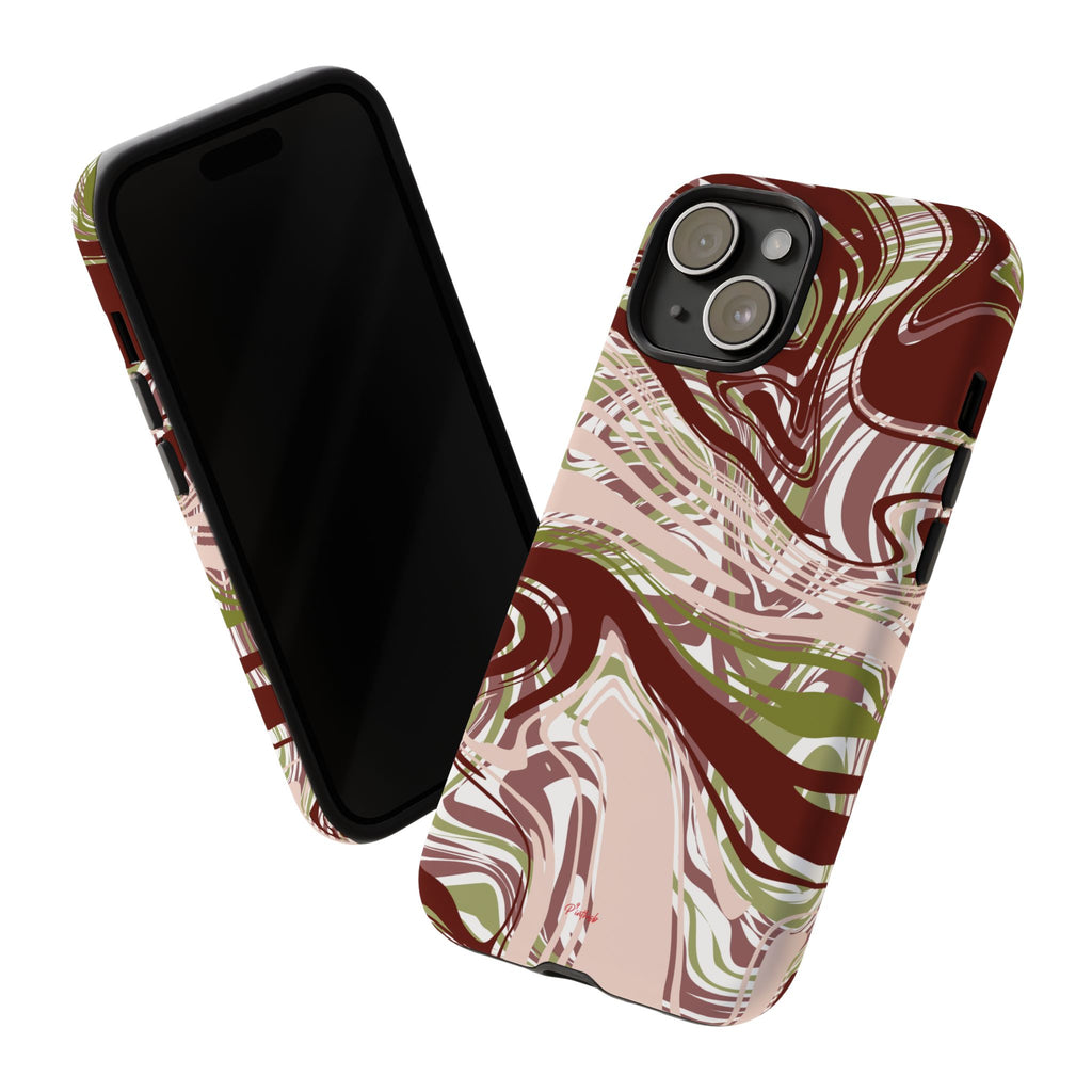 Abstract Marbled Tough Phone Case