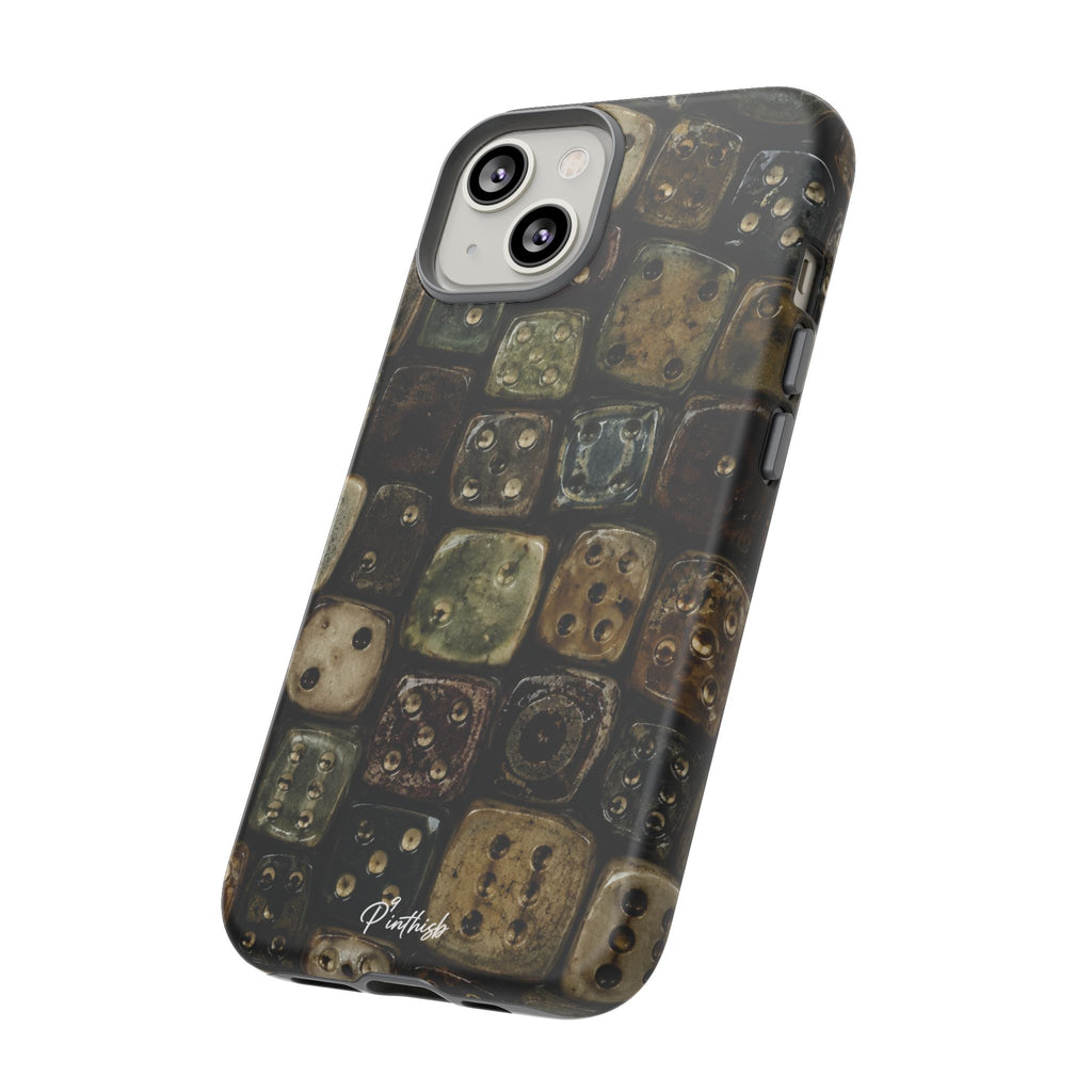 Vintage Dice Tile Phone Case