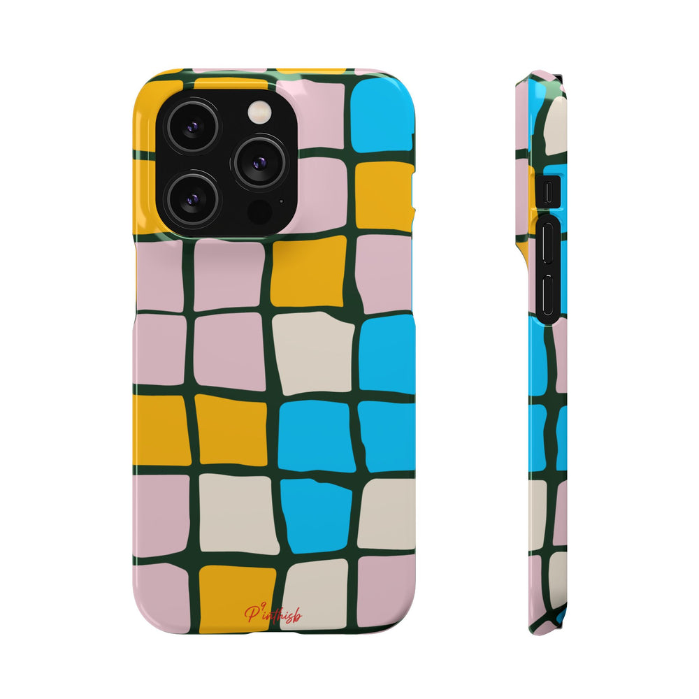 Color Grid Snap Phone Case