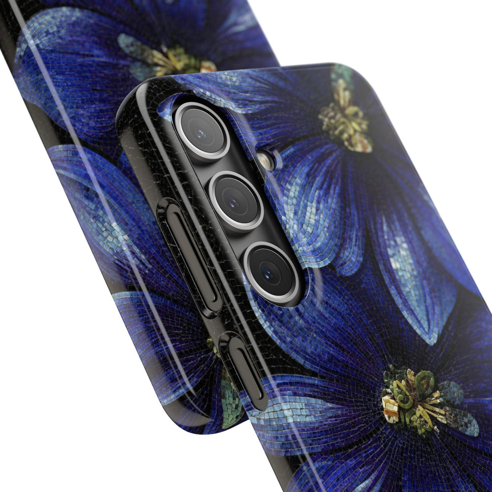 Blue Floral Snap Case