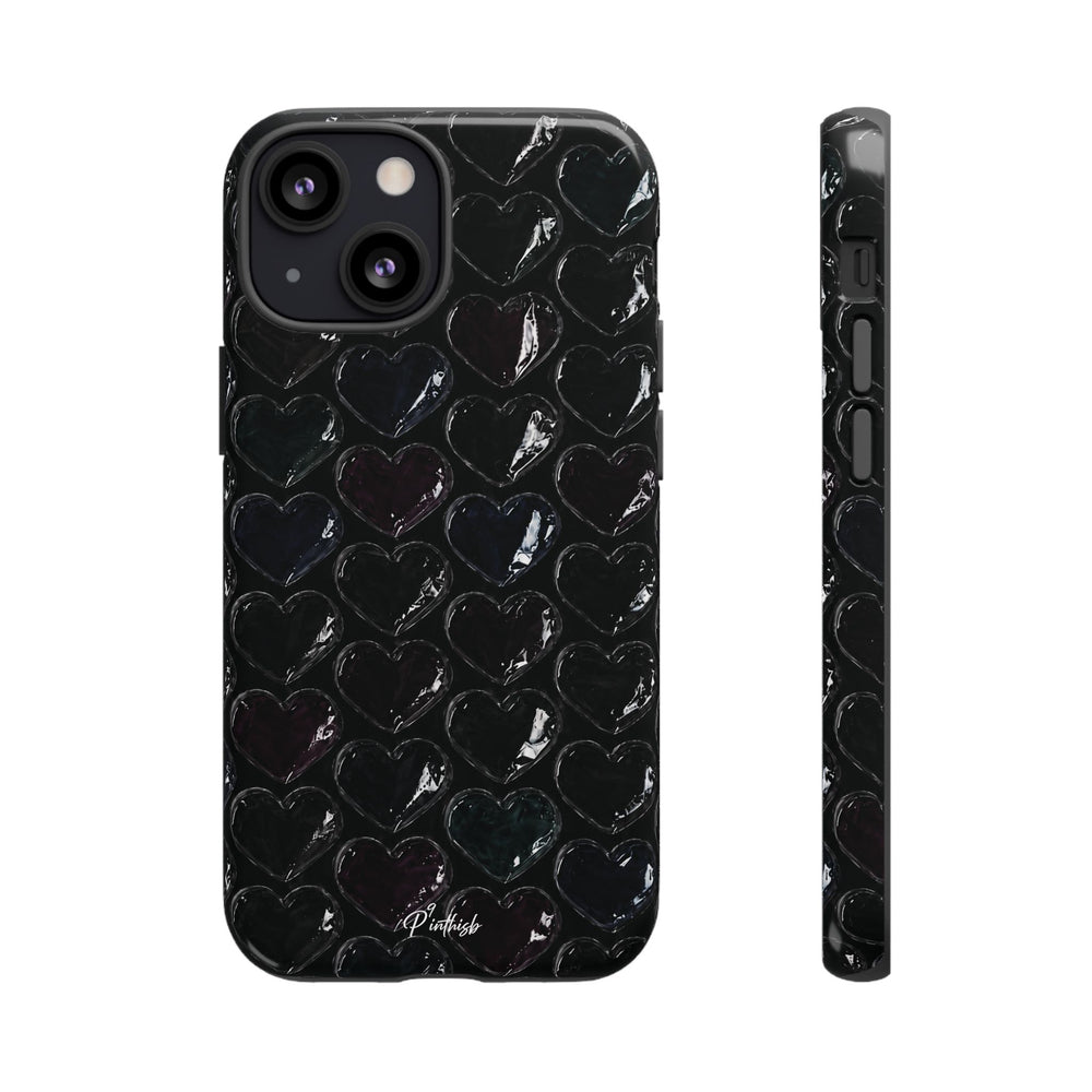 Black Pop Hearts Tough Case