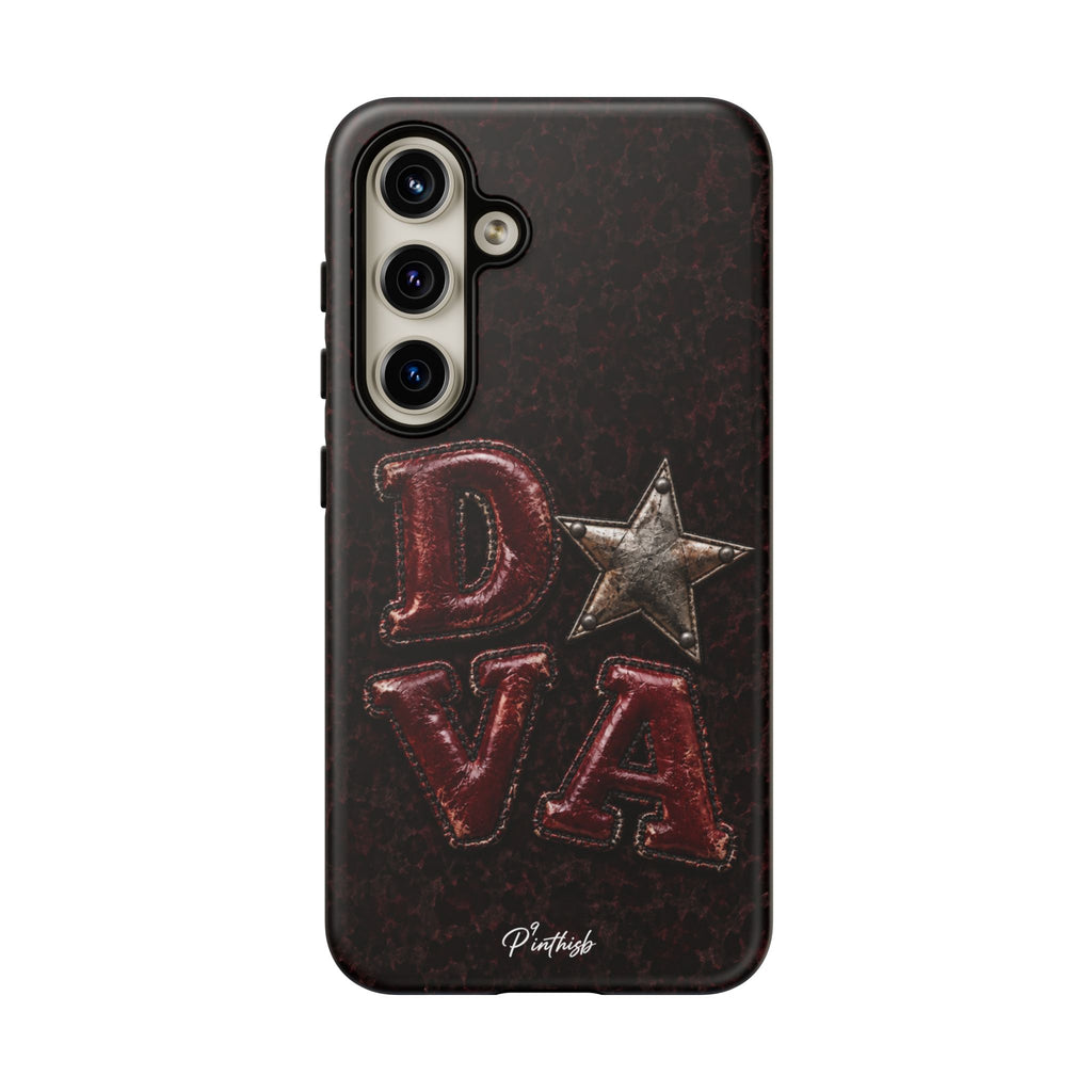 Geometric Blue Diamond Tough Phone Case