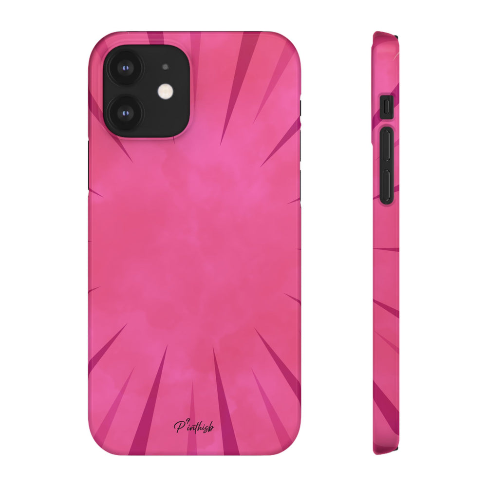 Pink Burst Snap Phone Case
