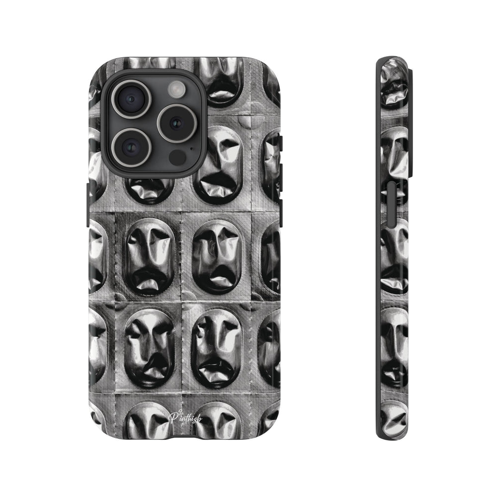 Metallic Mask Grid Tough Case