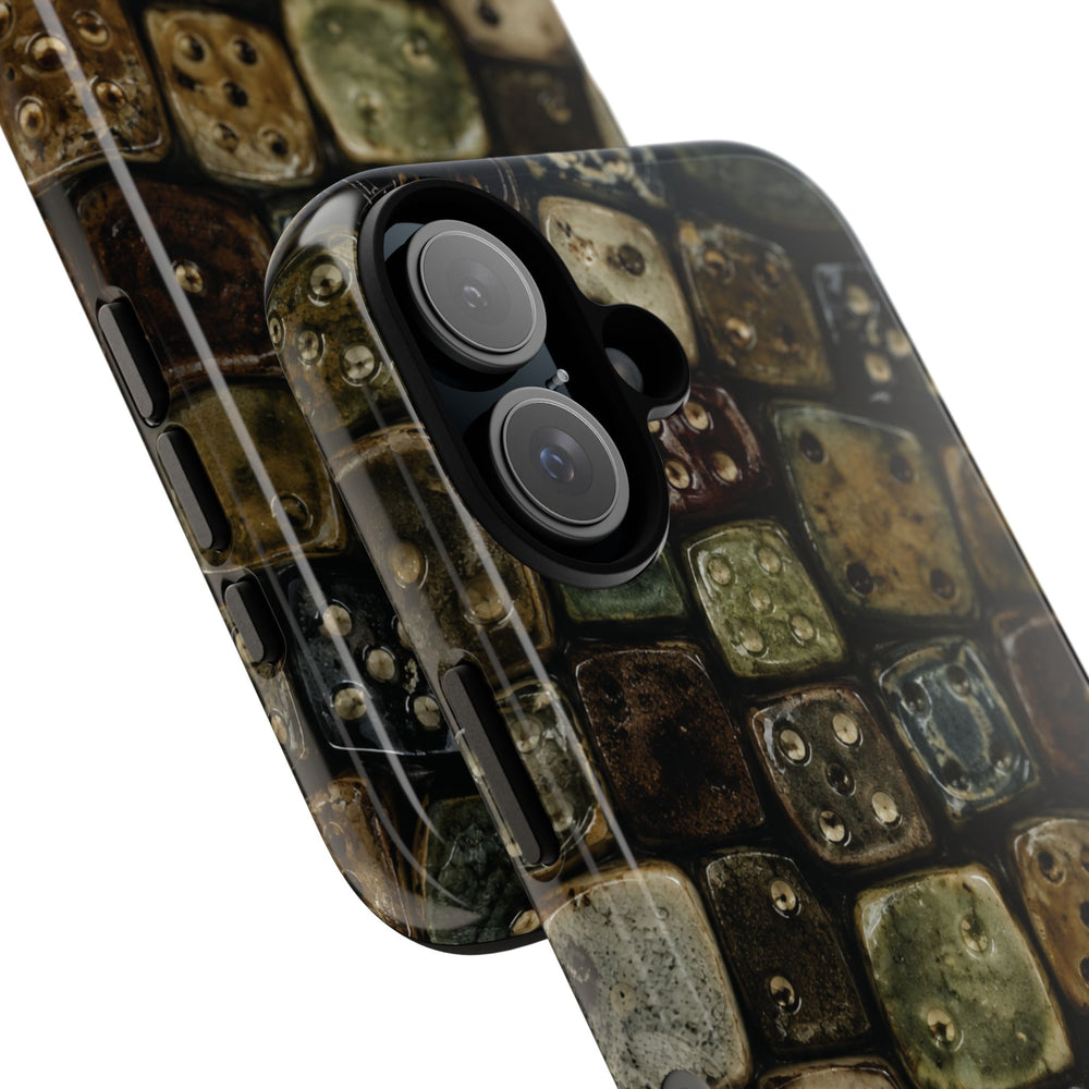 Vintage Dice Tile Phone Case
