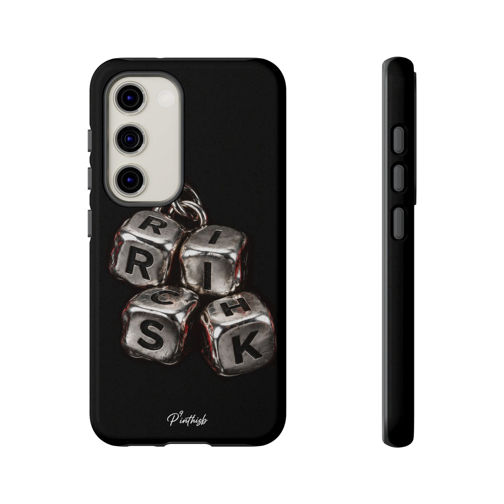 Metallic Dice 'RISK' Phone Case