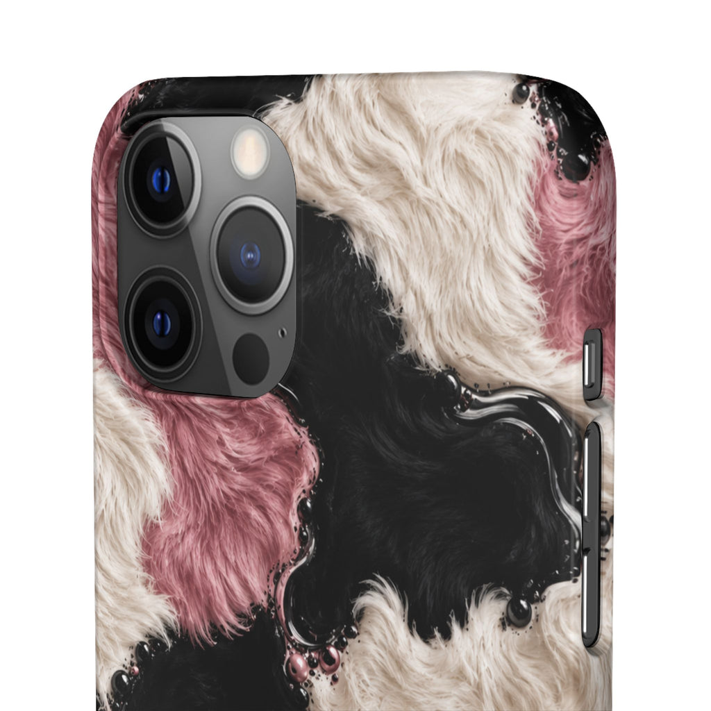 Cow Print Swirl Snap Case