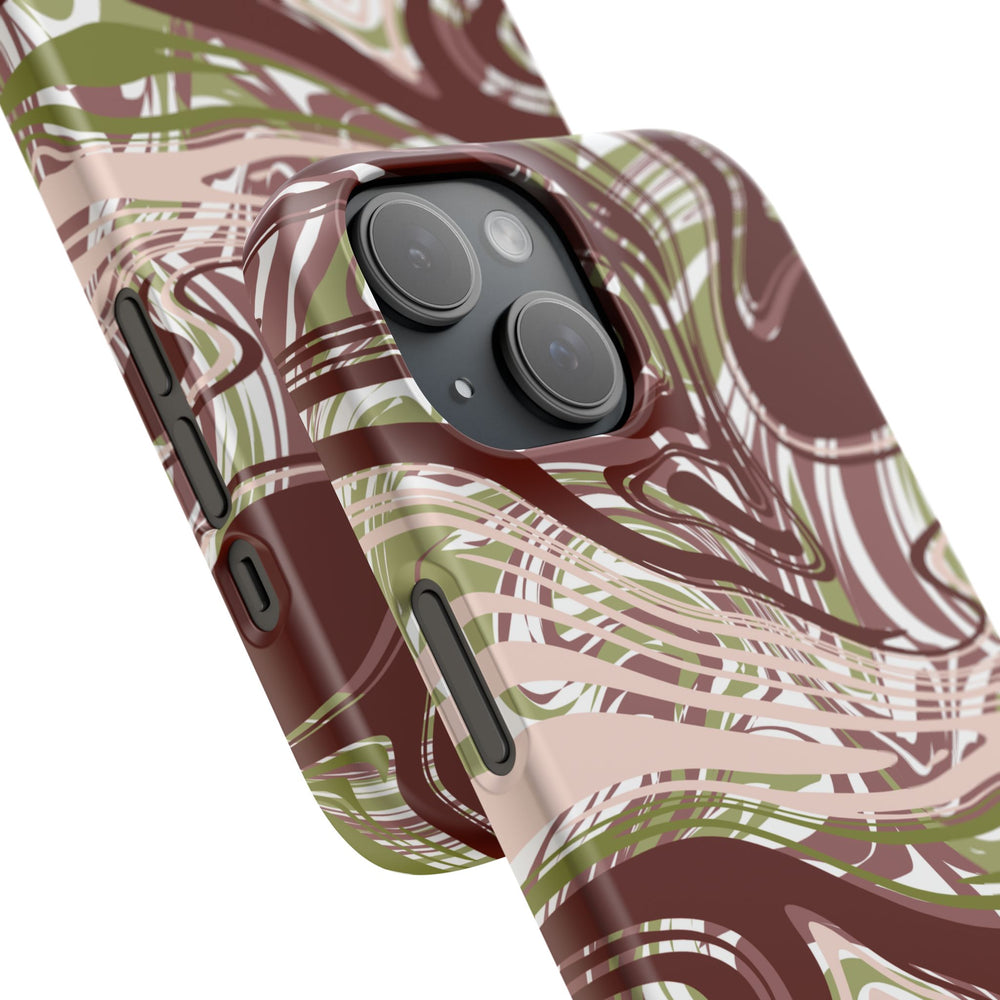 Abstract Marbled Snap Phone Case
