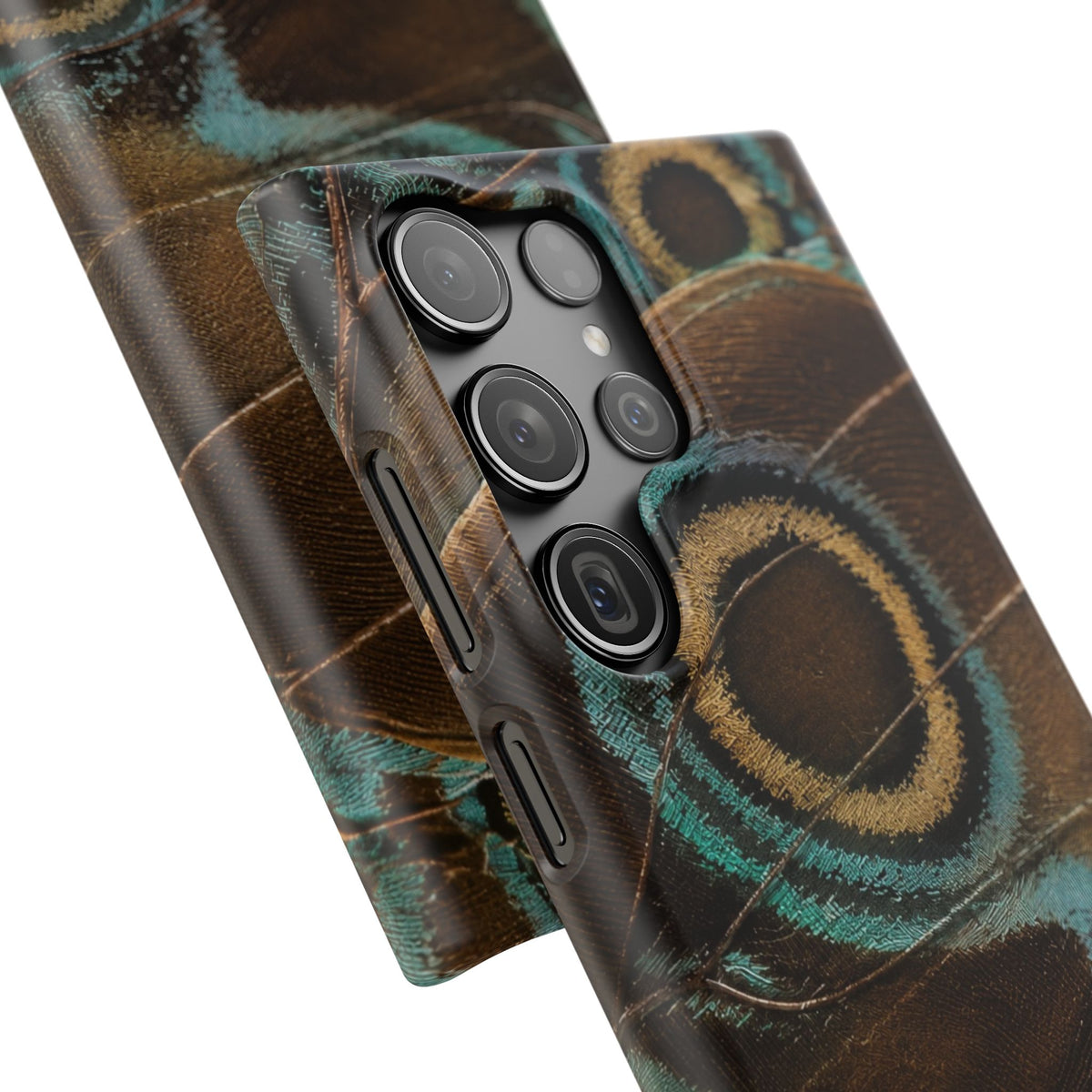 Peacock Feather Pattern Snap Case