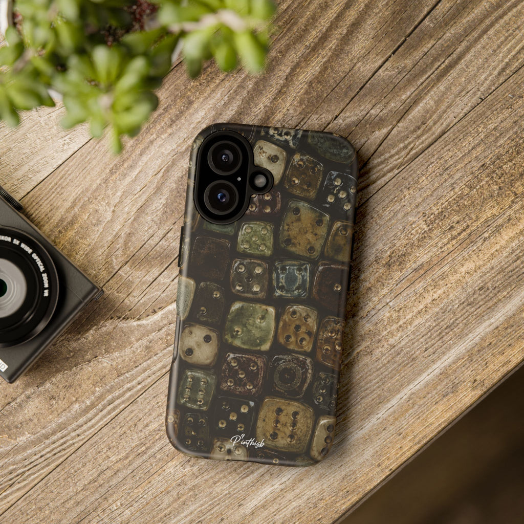 Vintage Dice Tile Phone Case