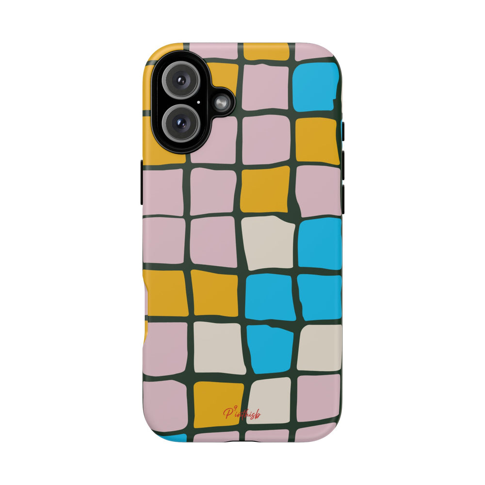 Color Grid Tough Phone Case