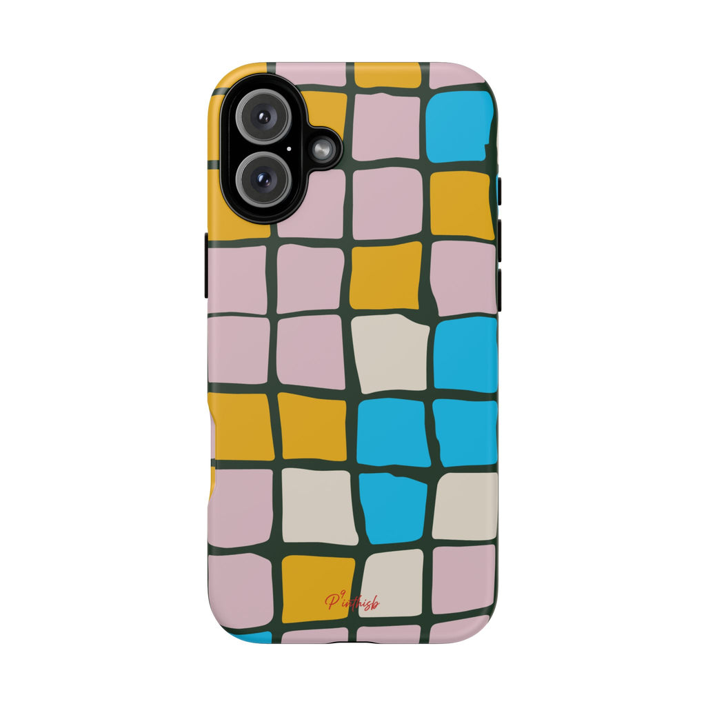 Color Grid Tough Phone Case