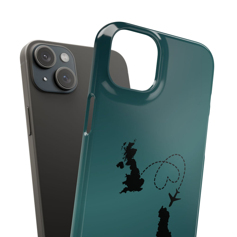 Copy of UK to Albania Pink Snap Phone Case