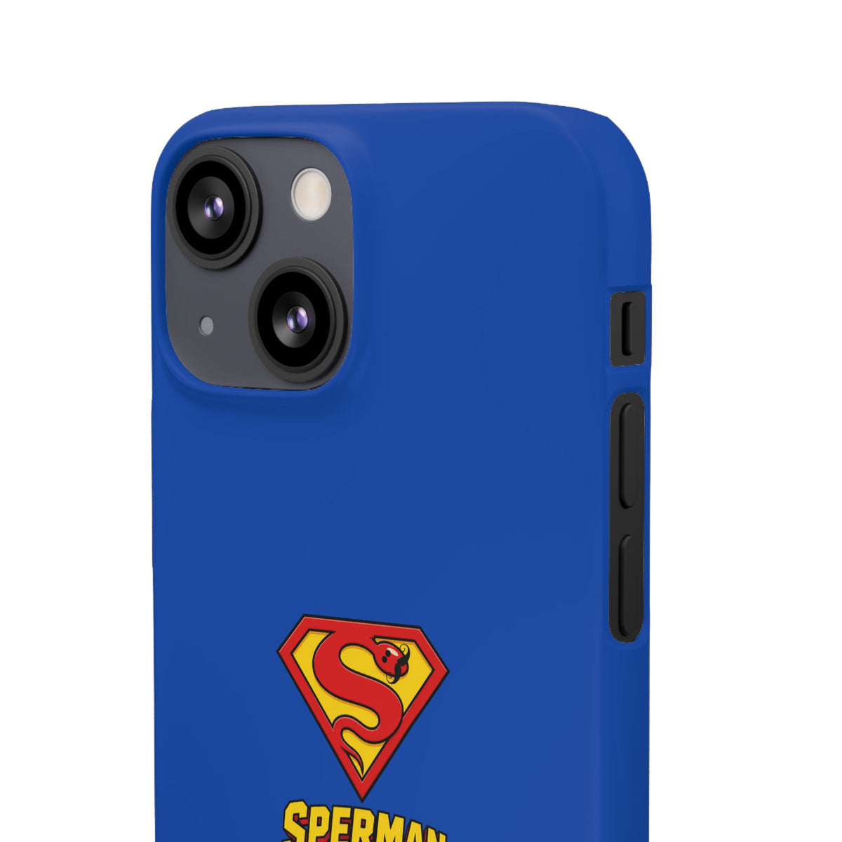"SPERMAN" Parody Logo Snap Phone Case