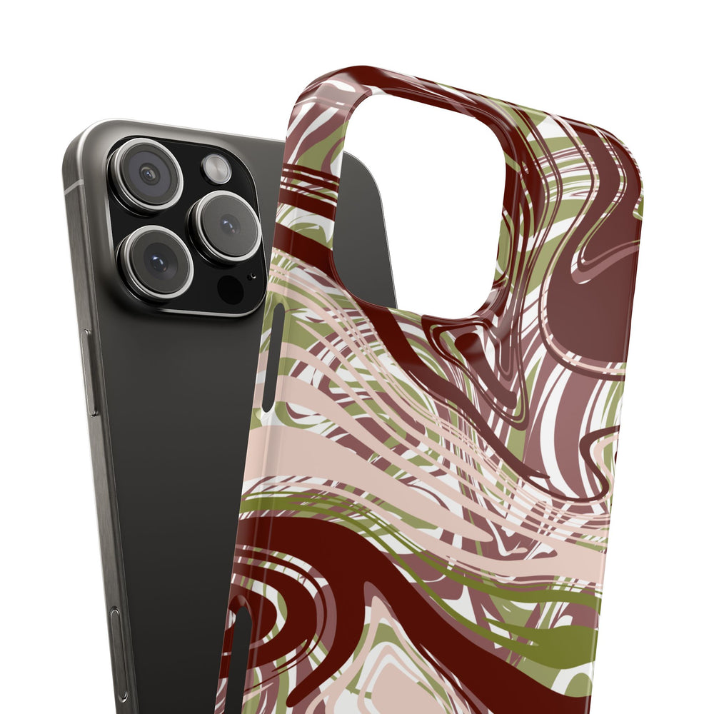 Abstract Marbled Snap Phone Case