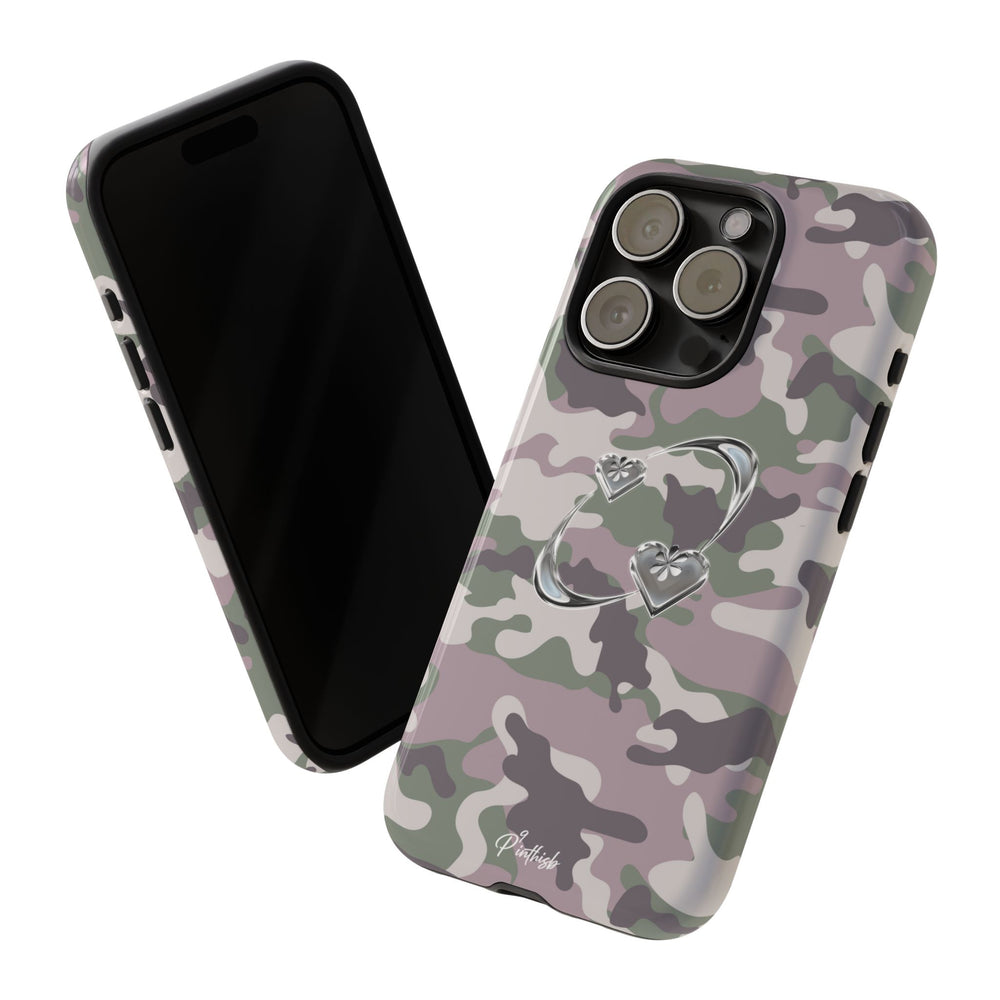 Camouflage Heart Tough Phone Case