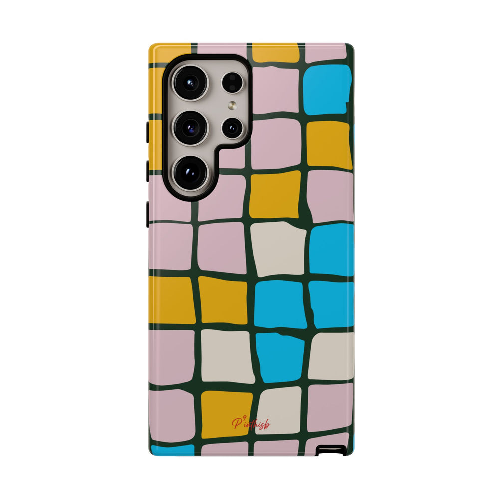 Color Grid Tough Phone Case