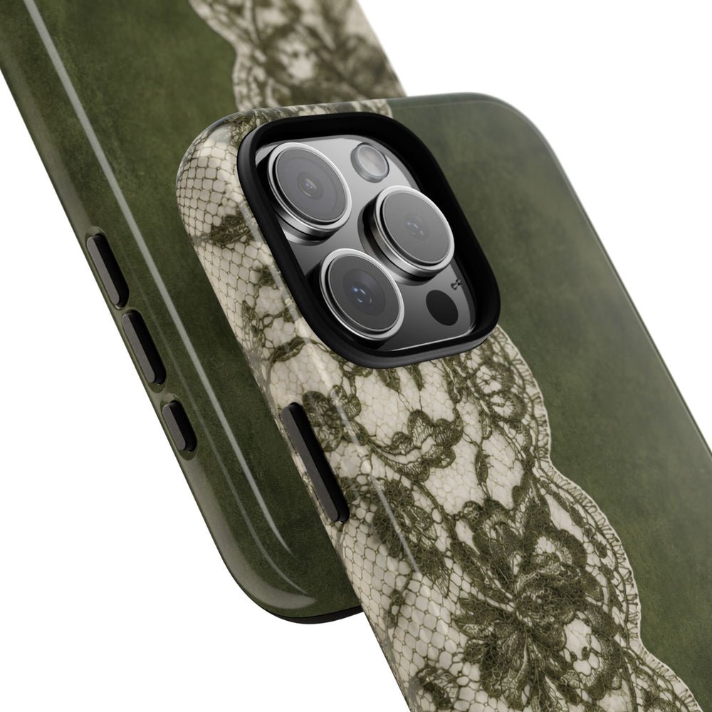 Olive Lace Tough Case